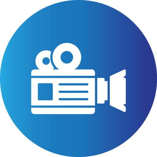 Video camera Generic Blue icon