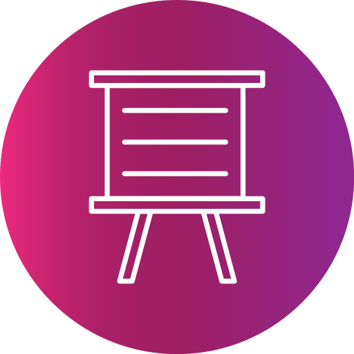 Whiteboard Generic Flat Gradient icon