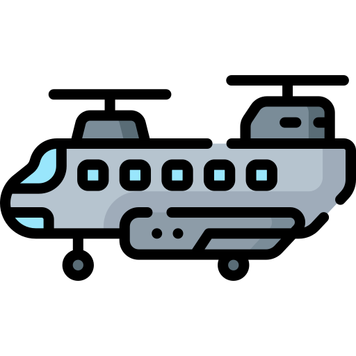 Helicopter Special Lineal color icon