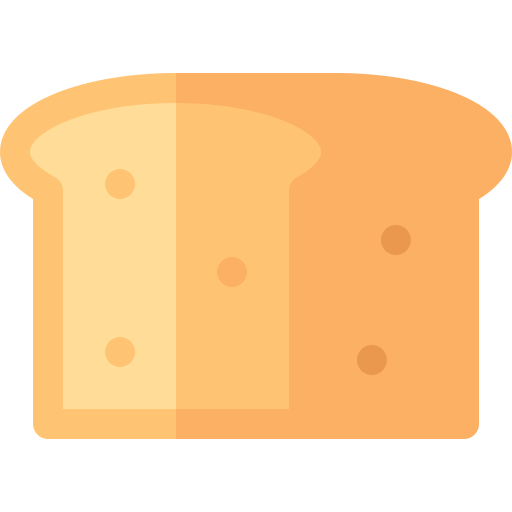 Bread Basic Rounded Flat Icon