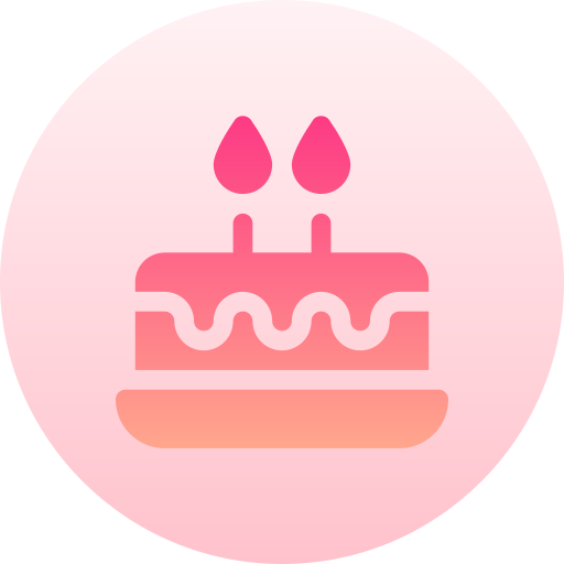 pastel de cumpleaños icono gratis