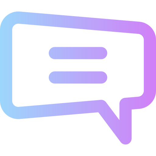 Speech bubble Super Basic Rounded Gradient icon