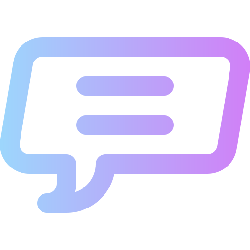 Speech bubble Super Basic Rounded Gradient icon