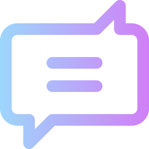 Speech Bubble Super Basic Rounded Gradient Icon