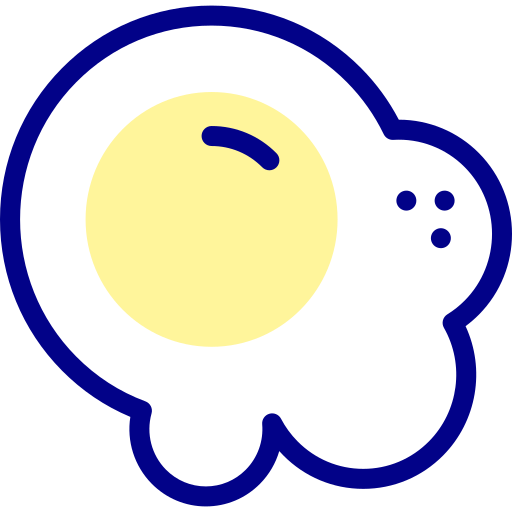 Fried egg free icon