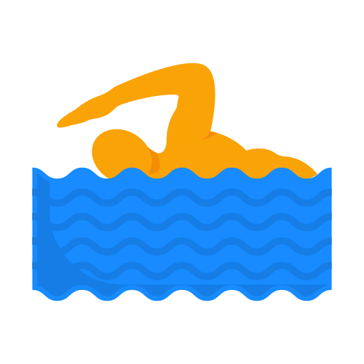 Swimming free icon