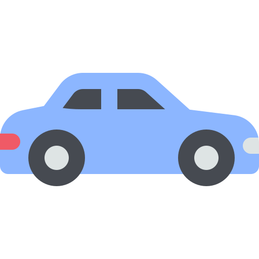 Sedan car model - Free transport icons