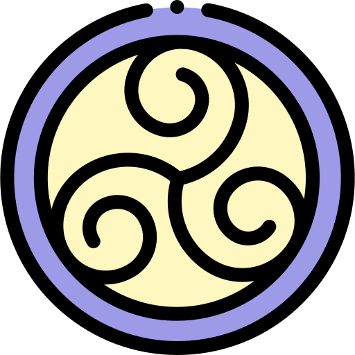 Triskelion Detailed Rounded Lineal color icon