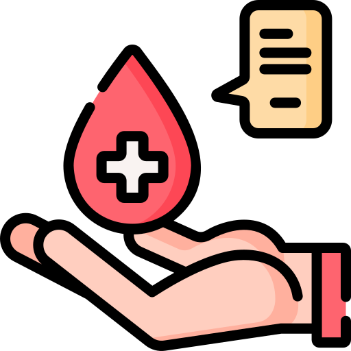 donación de sangre icono gratis