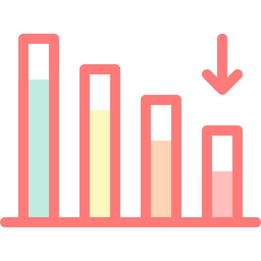 gráfico de barras icono gratis