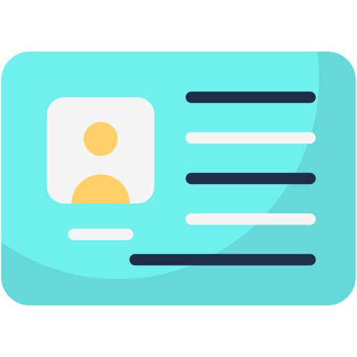 Identity card Generic Flat icon