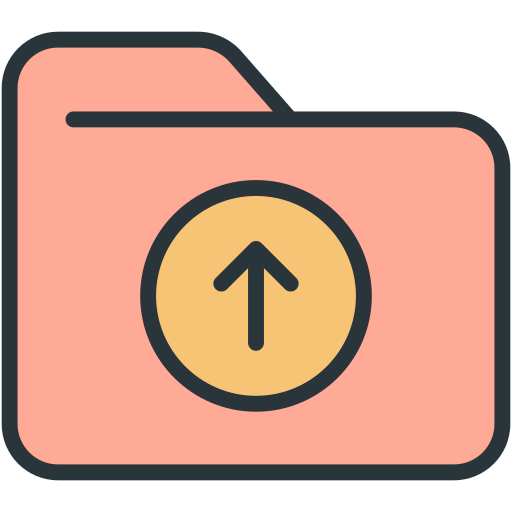 Upload Generic Outline Color icon