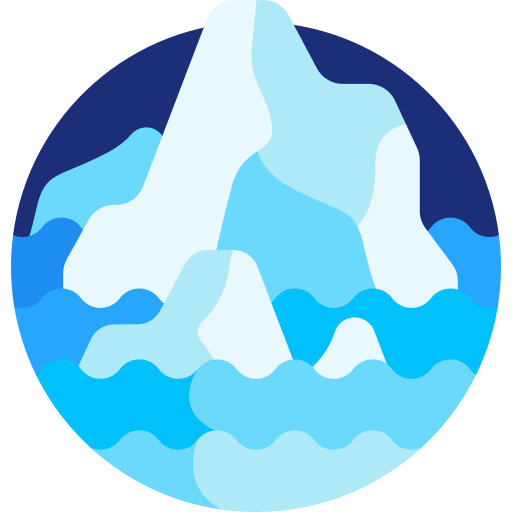 Iceberg Detailed Flat Circular Flat icon