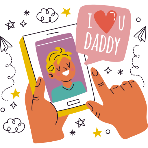 Fathers day free sticker Fathers day free sticker