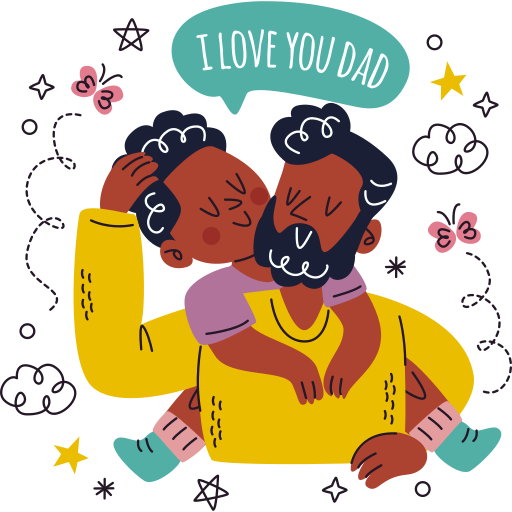 Fathers day free sticker Fathers day free sticker