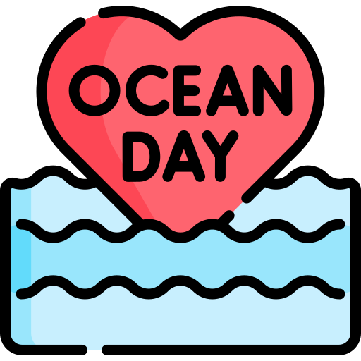 dia mundial de los oceanos icono gratis