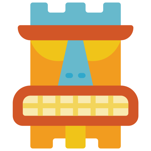 máscara tiki icono gratis