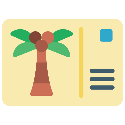 Postcard free icon