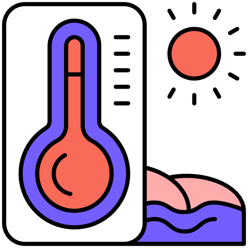 la temperatura icono gratis