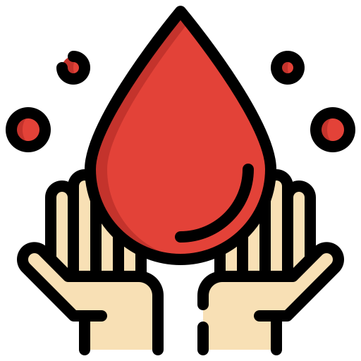 donación de sangre icono gratis