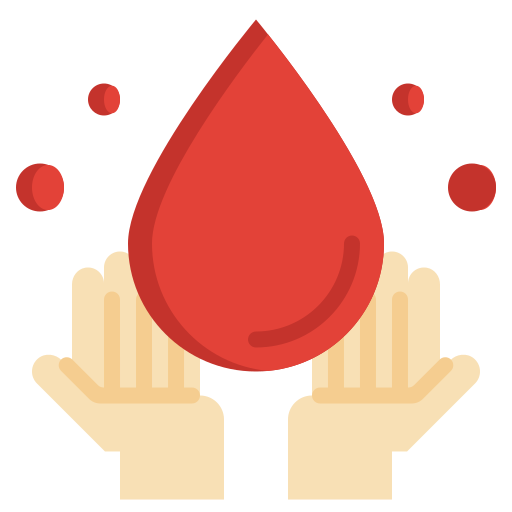 donación de sangre icono gratis