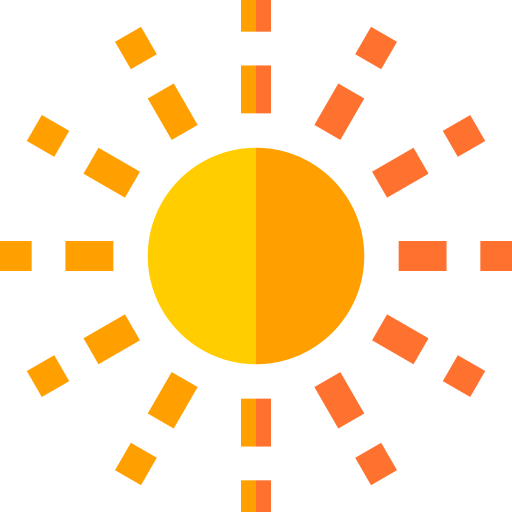 Sun Basic Straight Flat icon