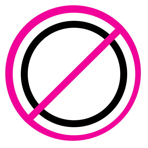 Forbidden Generic Outline Color icon