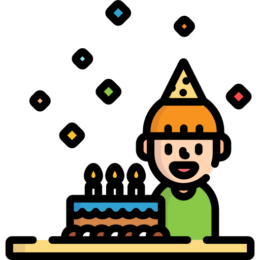 cumpleañero icono gratis