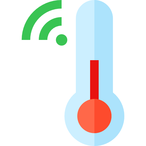 Thermometer Basic Straight Flat icon