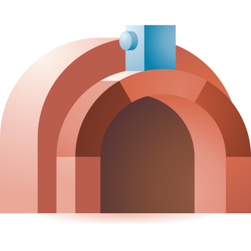 horno de piedra icono gratis