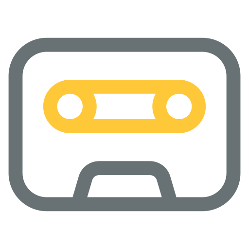 Cassette tape Generic Outline Color icon