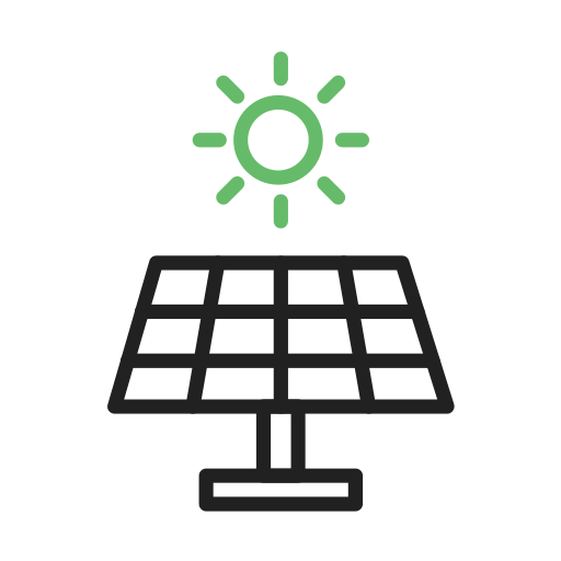 panel solar icono gratis