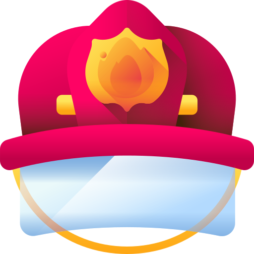 Firefighter 3d Color Icon