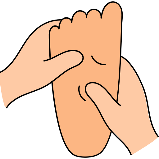 masaje de pies icono gratis