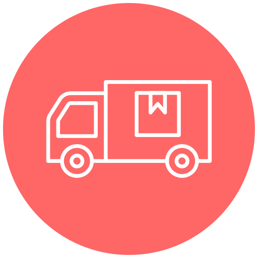 camión de reparto icono gratis