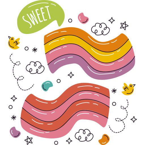 Candy Stickers - Free food and restaurant Stickers