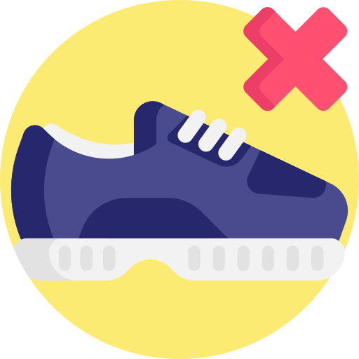 sem sapatos grátis ícone