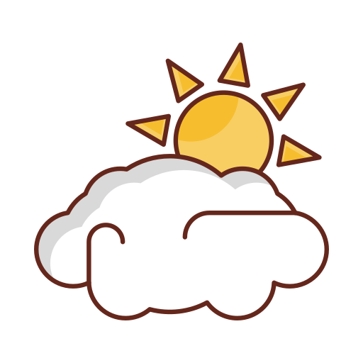 nuvens e sol grátis ícone nuvens e sol grátis ícone