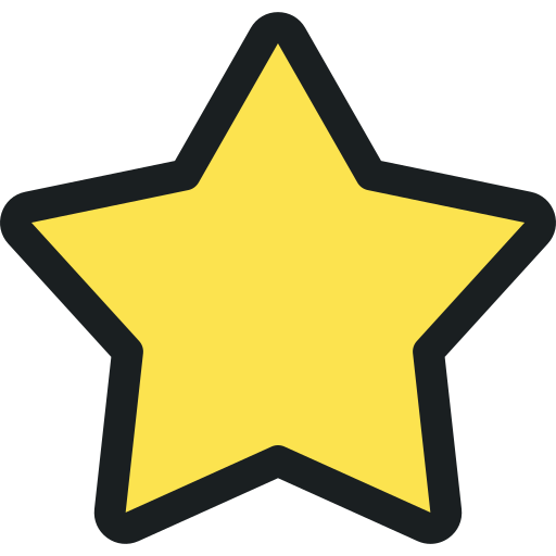 Star Generic Outline Color icon