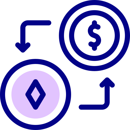 Exchange Detailed Mixed Lineal color icon