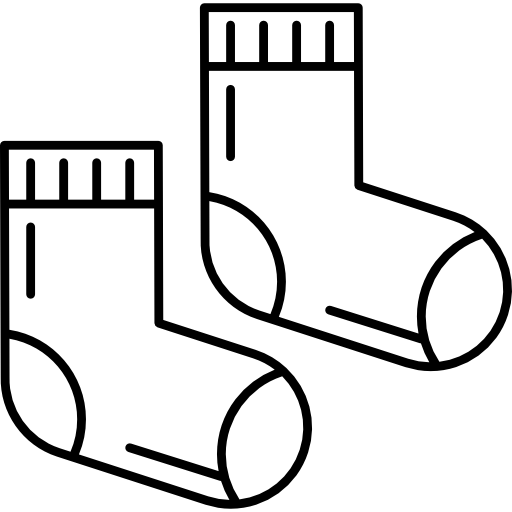 Baby socks icon. Outline baby socks vector iconのイラスト素材