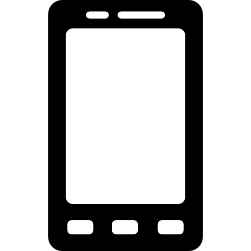 Smartphone with Three Buttons - free icon