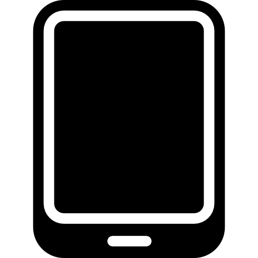 tableta con pantalla táctil icono gratis