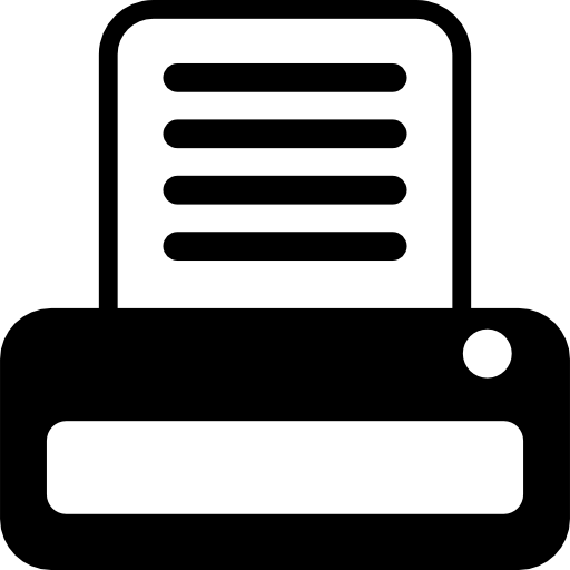 impresora con archivo de texto icono gratis