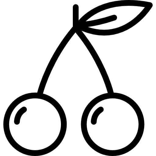 dos cerezas icono gratis