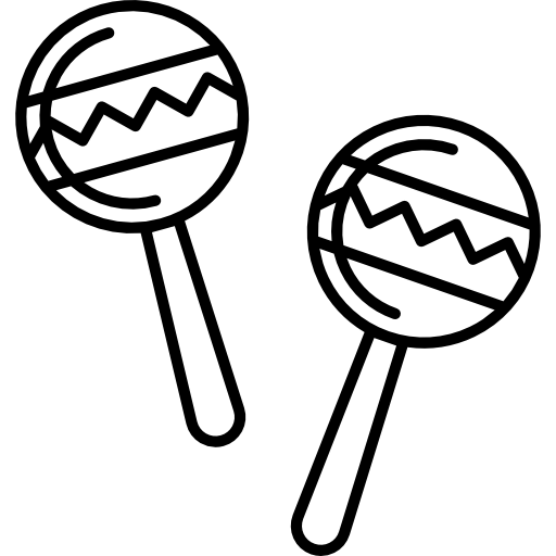 dos maracas icono gratis