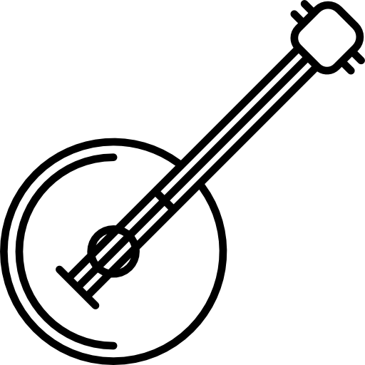 dombra inclinado icono gratis