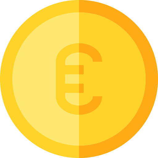 Euro Basic Straight Flat icon