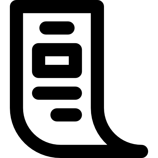 Receipt free icon
