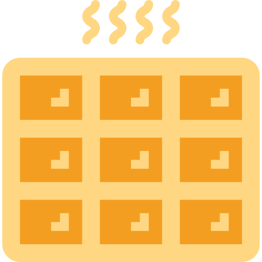 Waffle free icon Waffle free icon
